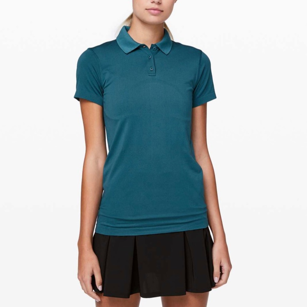 lululemon 6 Swiftly Speed Polo Bermuda teal